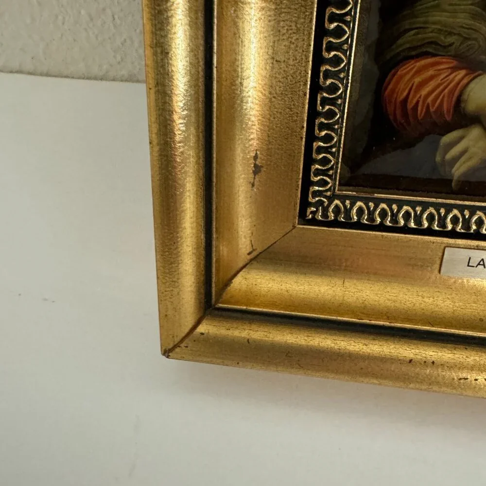 Vintage Reproduction Leonardo da Vinci Mona Lisa La Giaconda